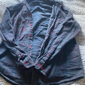 URBAN OUTFITTERS CHARCOAL FLANNEL